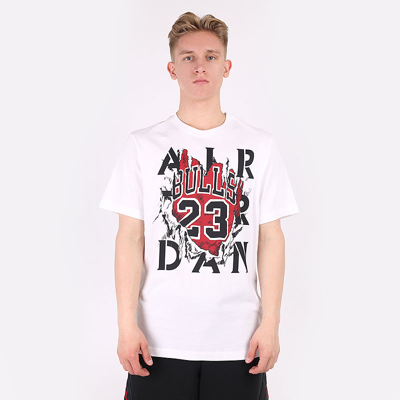 мужская белая футболка Jordan AJ5 85 GFX Short Sleeve Crew Tee DD5259-100 - цена, описание, фото 3